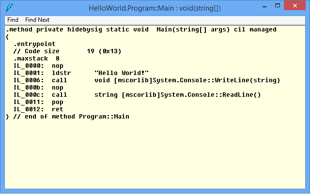 How to view Intermediate Language for a .NET application